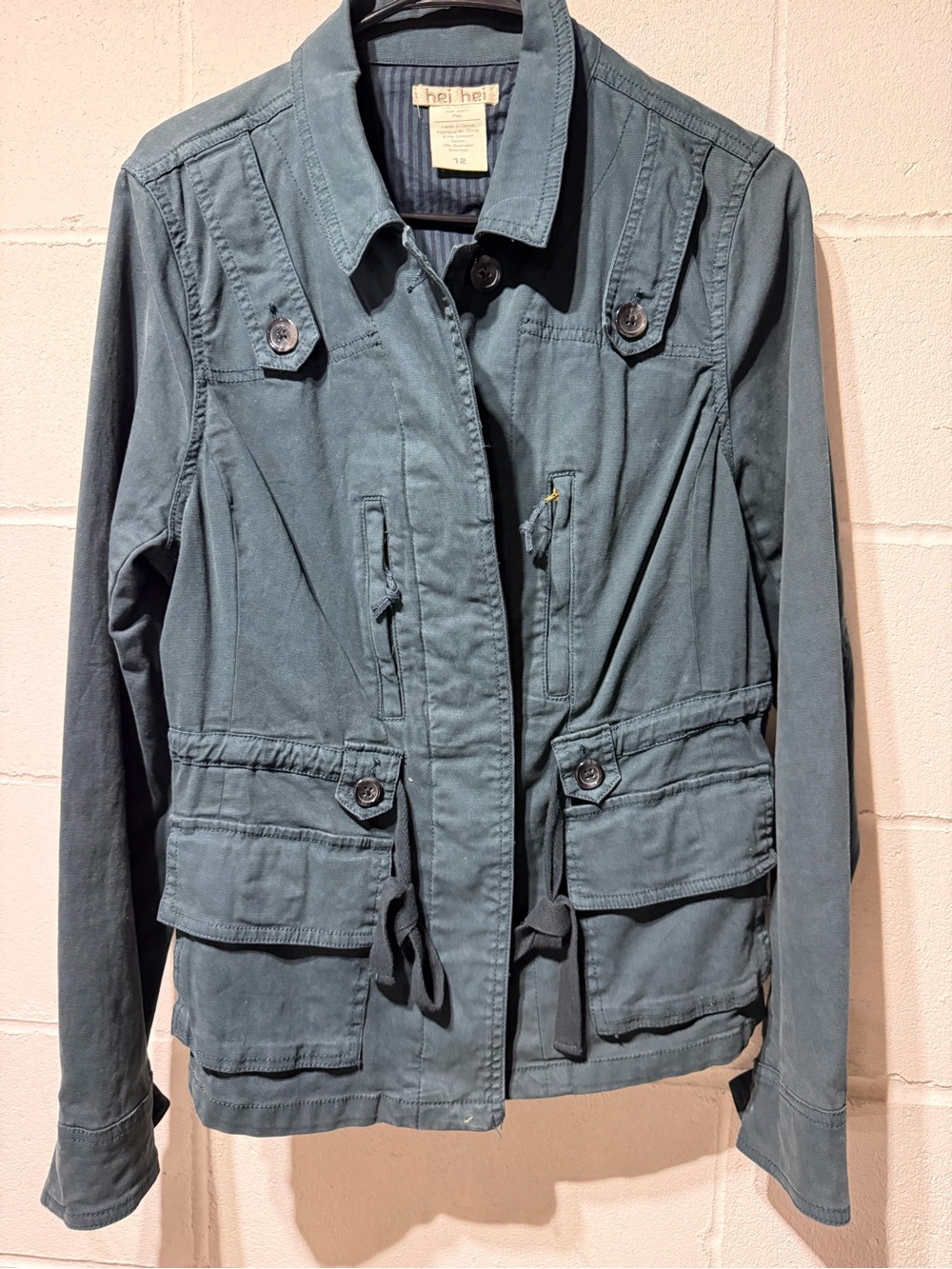 Women's Utility Jacket in Slate Blue Hei Hei